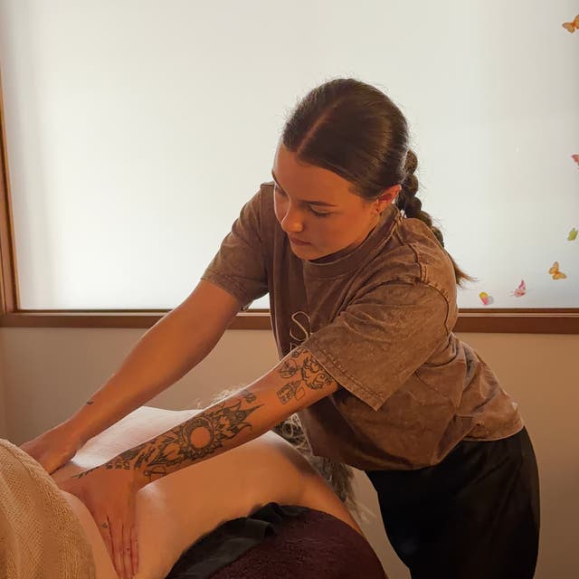 A back, neck and shoulder massage at SHE Day Spa