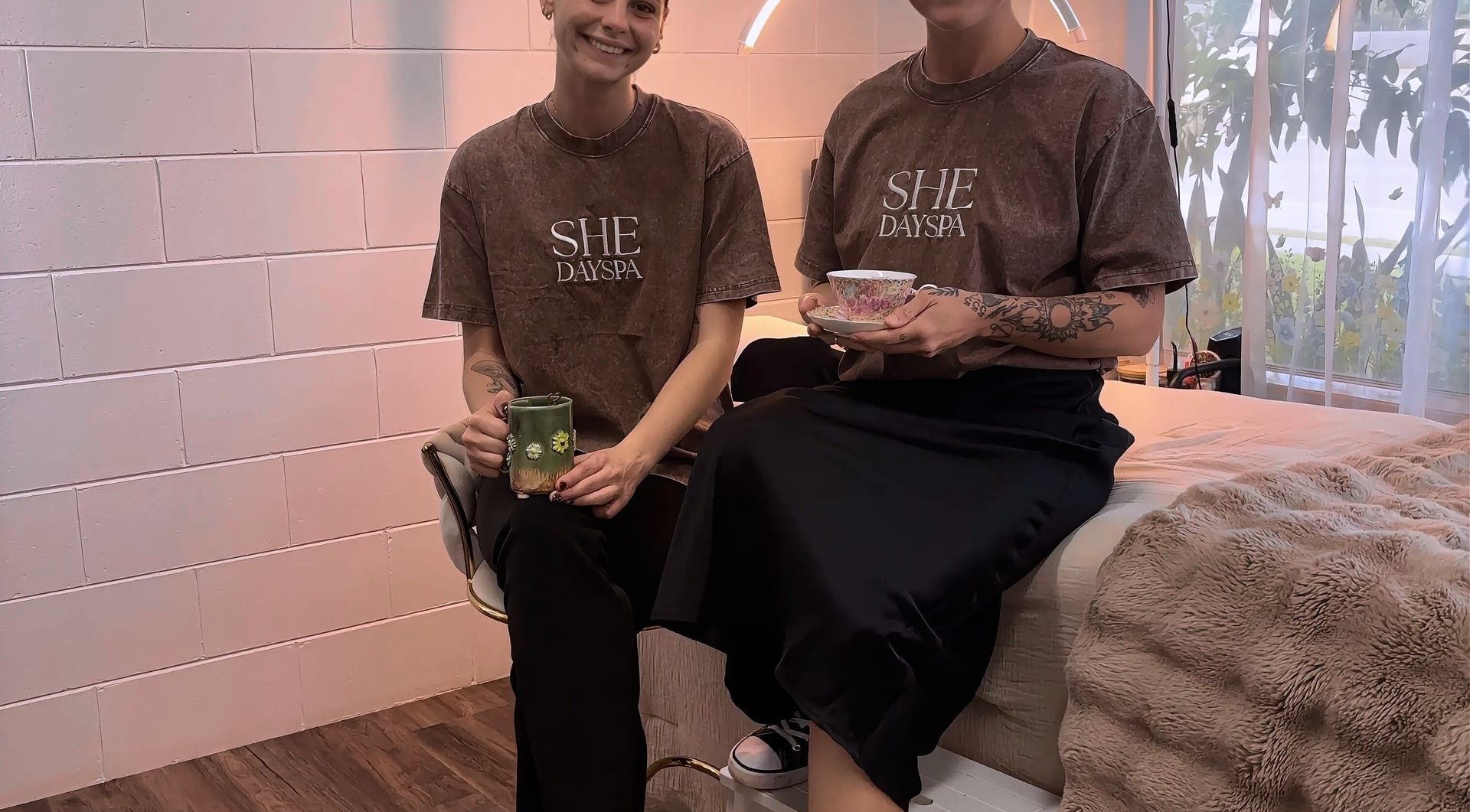Lauren and Chana in the treatment room at SHE Day Spa